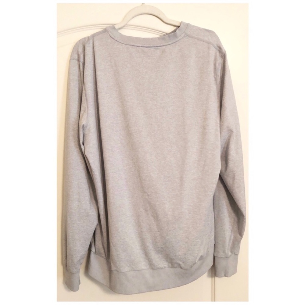 Vuori Mens Ponto Performance Crew Platinum Light Heather Grey - Picture 6 of 9